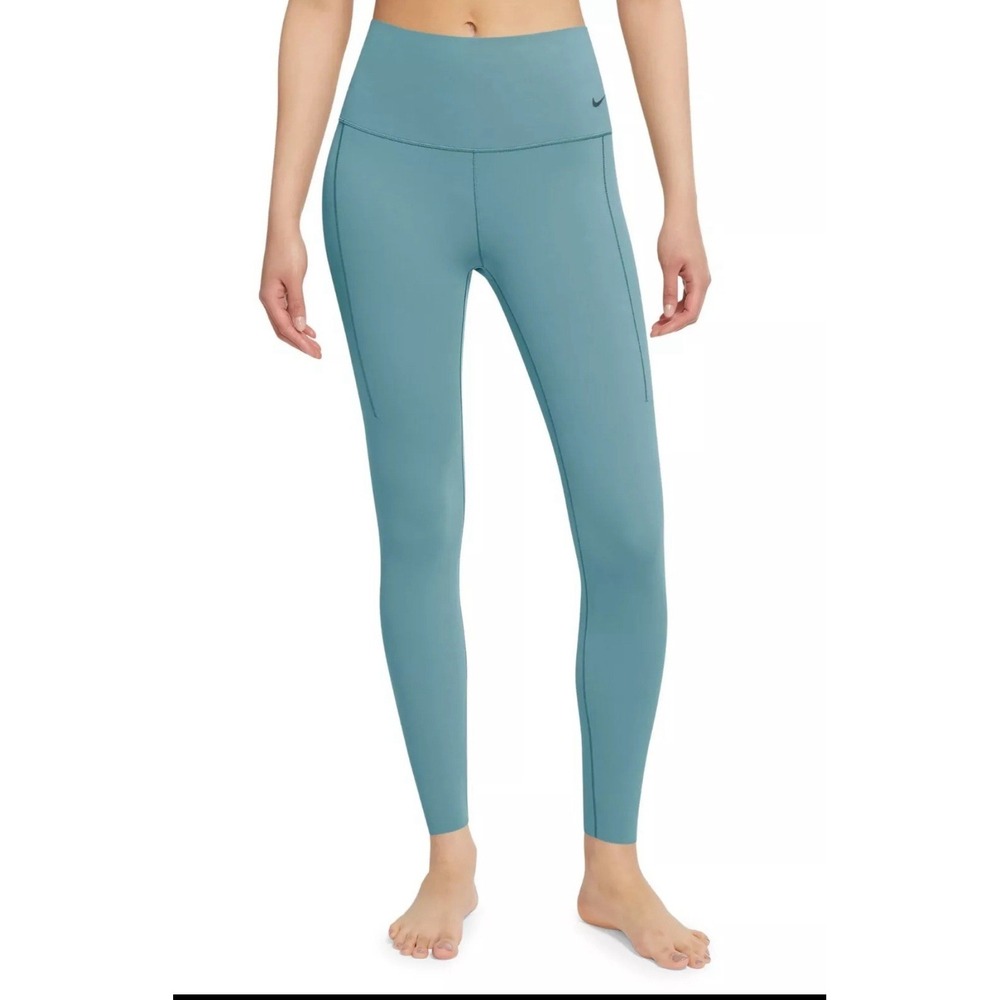 Nike‎ Zenvy Gentle Support High Waisted 7/8 Leggings Womens Medium Blue DQ6015